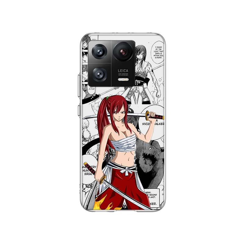 Чехол для телефона Fairy Tail Erza для Xiaomi Poco F7 Ultra X7 X6 M8 M7 M6 M4 M3 Pro X4 Mi 15 15T 14 14T 12T 12S 10T Pro 12 11 Lite Cove