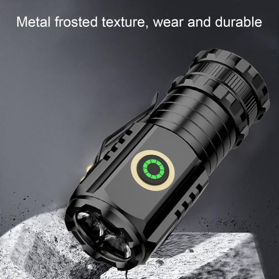 LED Flashlight Mini Pocket-Sized Torch High Lumens Multiple Lighting Modes Rechargeable Emergency