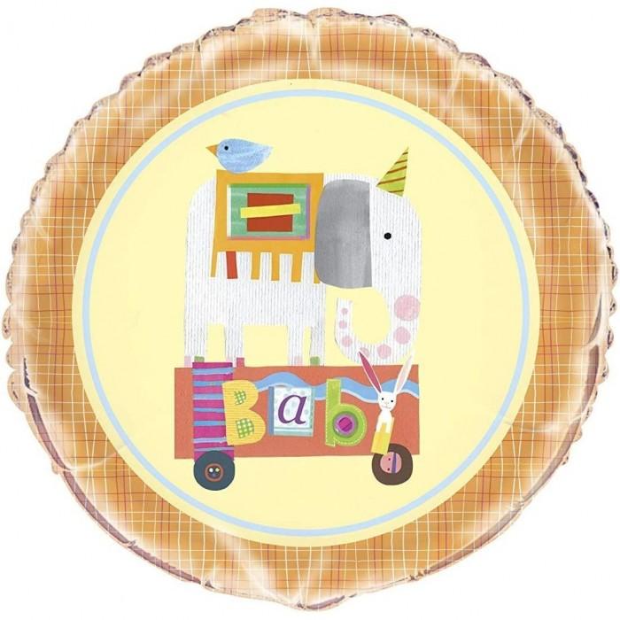 Unique Party Фольгированный воздушный шар из фольги для детского душа с цирковым животным