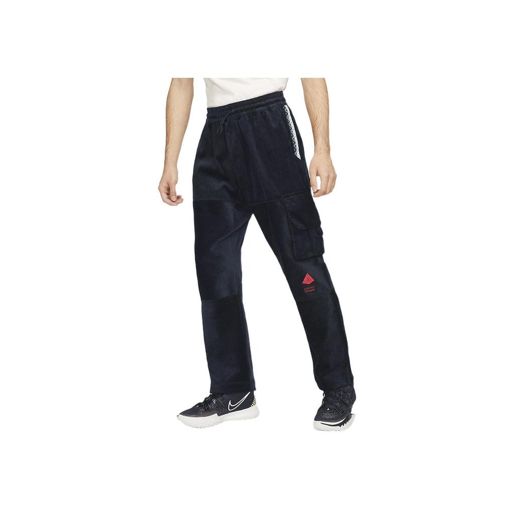Nike Вельветовые рабочие повседневные прямые брюки мужские низ черный DA6686-010
