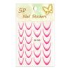 Наклейки для дизайна ногтей с градиентом и французским рисунком — наклейки с полумесяцем и линией улыбки для классического французского дизайна