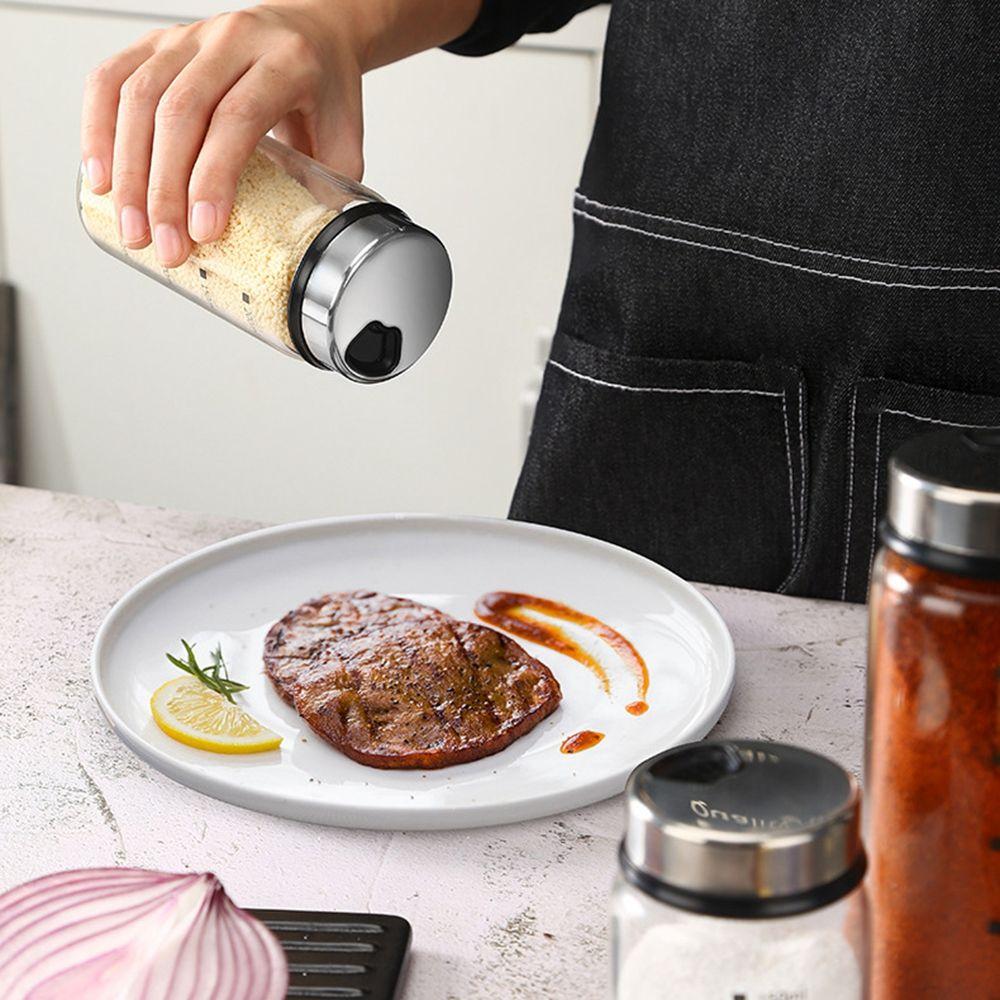 BBQ Kitchen Supplies Household Condiment Storage Pepper Shake Salt Jar Seasoning Bottle Spice Jars