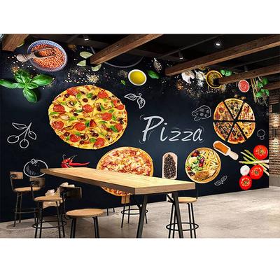 Настенные обои для пиццерии Pizza Shop Съемные обои для ресторана Pizza Shop
