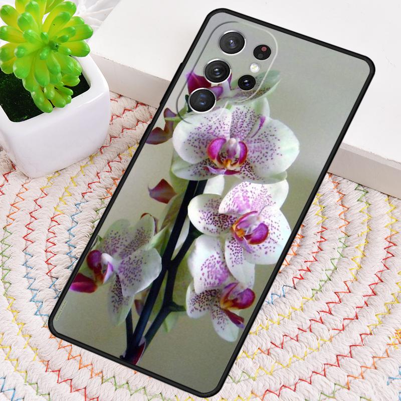 Цветы Орхидеи Цветной Силиконовый Чехол Для Телефона Для Samsung Galaxy note 10 pro S26 S25 S24 S23 S22 S21 Plus S25Ultra Capa Чехол