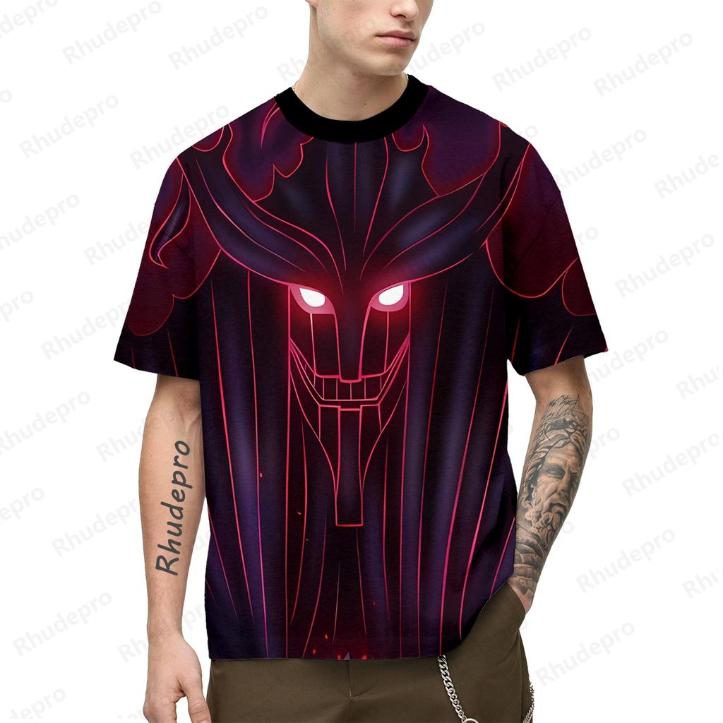 Y2k Clothes Men's T-shirt Harajuku Style Cosplay Naruto Oversized Gift High Quality Clothing New Shirts Children's Trend