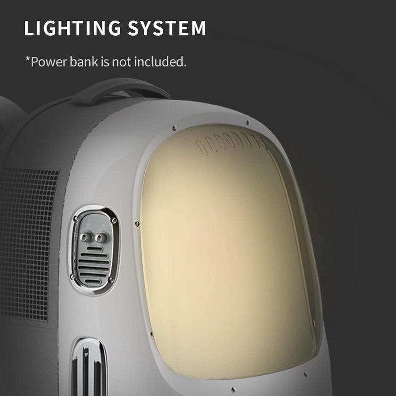 Luxury Large Portable Cabin Cat Backpack Cat Backpack Carrier Inbuilt Fan Light Transparent Breathable Aviation Pet Case
