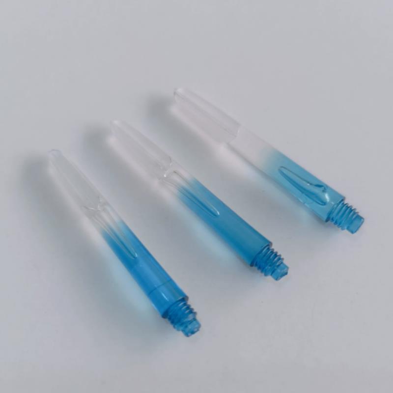 49mm Gradient Crystal Nylon Dart Shaft 2BA Standard Thread Dart Shaft with Protective Ring Accessories for Dart Games 6