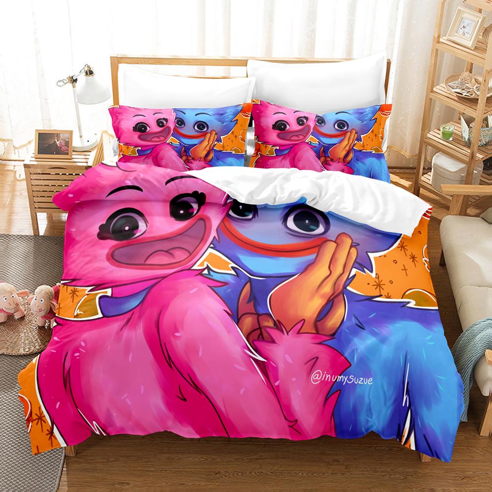 Kemila 3D Huggy wuggy Пододеяльник с наволочкой Twin Full Queen King Постельное белье Постельное белье
