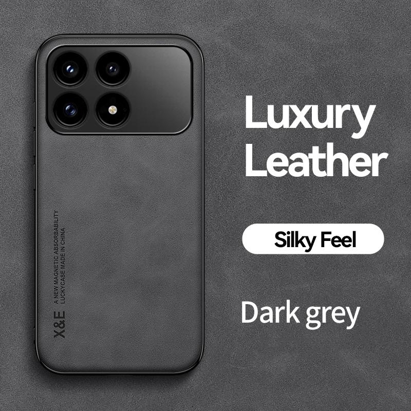 KEYSION Роскошный ретро чехол из ПУ кожи для Xiaomi POCO F8 Pro Мягкий силиконовый+ПК Противоударная задняя крышка для телефона для POCO F8 Ultra