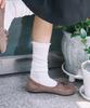 Женские балетки Cesti Soft Mocha из замши с лентой (коричневый)