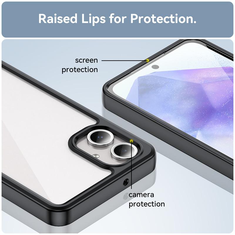 Для Samsung Galaxy A06 Чехол Samsung Galaxy A06 Чехол Противоударный Прозрачный ПК ТПУ Защитный Телефон Задняя Крышка Для Samsung Galaxy A06