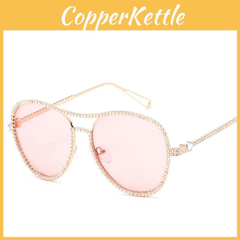 Premium Oversized Square Sunglasses For Women Featuring Sparkling Bling Frame