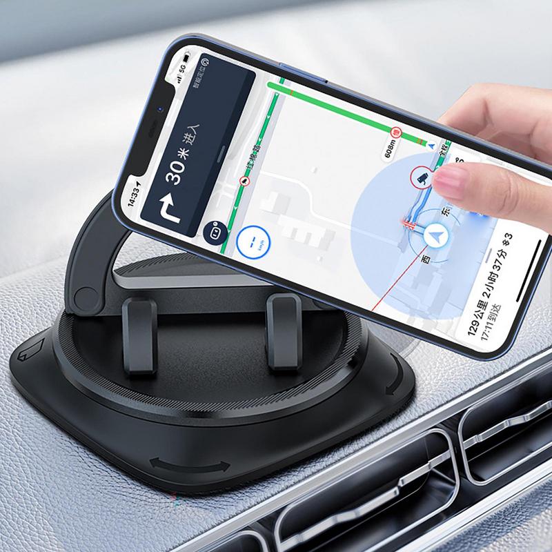 Phone Mount For Car Dashboard Cell Phone Holder 360 Degree Rotatable Car With Non-slip Silicone Dashboard Mount Car Phone Stand