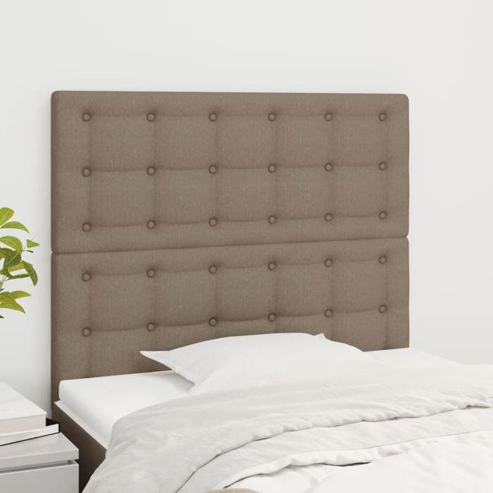 Maison Exclusive - Tête de lit Taupe 100x5x118/128 cm Tissu
