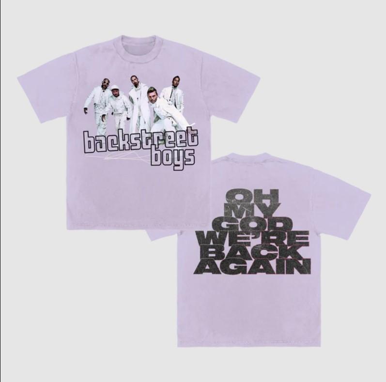 Футболка Backstreet Boys We're Back Again Comfort Color Орхидея Все Размеры S-5XL