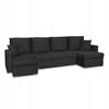 Bella BIG Corner Sofa Bed with Sleeping Function Family Meble Black