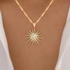 Fashion Sun Star Pendant Necklace