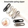 10Pcs Detachable Zipper Puller Metal Zipper Head Repair Kits Universal Replacement for Luggage Purse Bags Clothes Zipper Slider