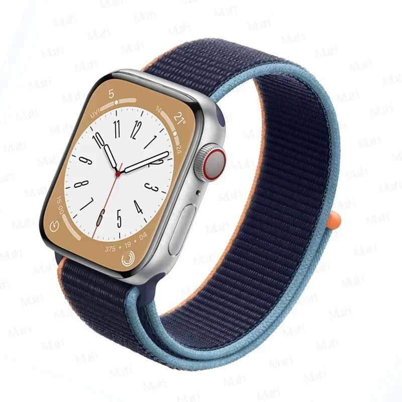 Нейлоновый ремешок-петля для ремешков Apple Watch 46 мм 44 мм 40 мм 45 мм 41 мм 42 мм Спортивный браслет iwatch Ultra 2 49 мм Серии 10 9 8 se 7 6 5 4 Ремешок