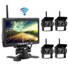 Беспроводные 4 камеры заднего вида ИК ночное видение водонепроницаемые с 7" монитором заднего вида для дома на колесах грузовика автобуса система помощи при парковке