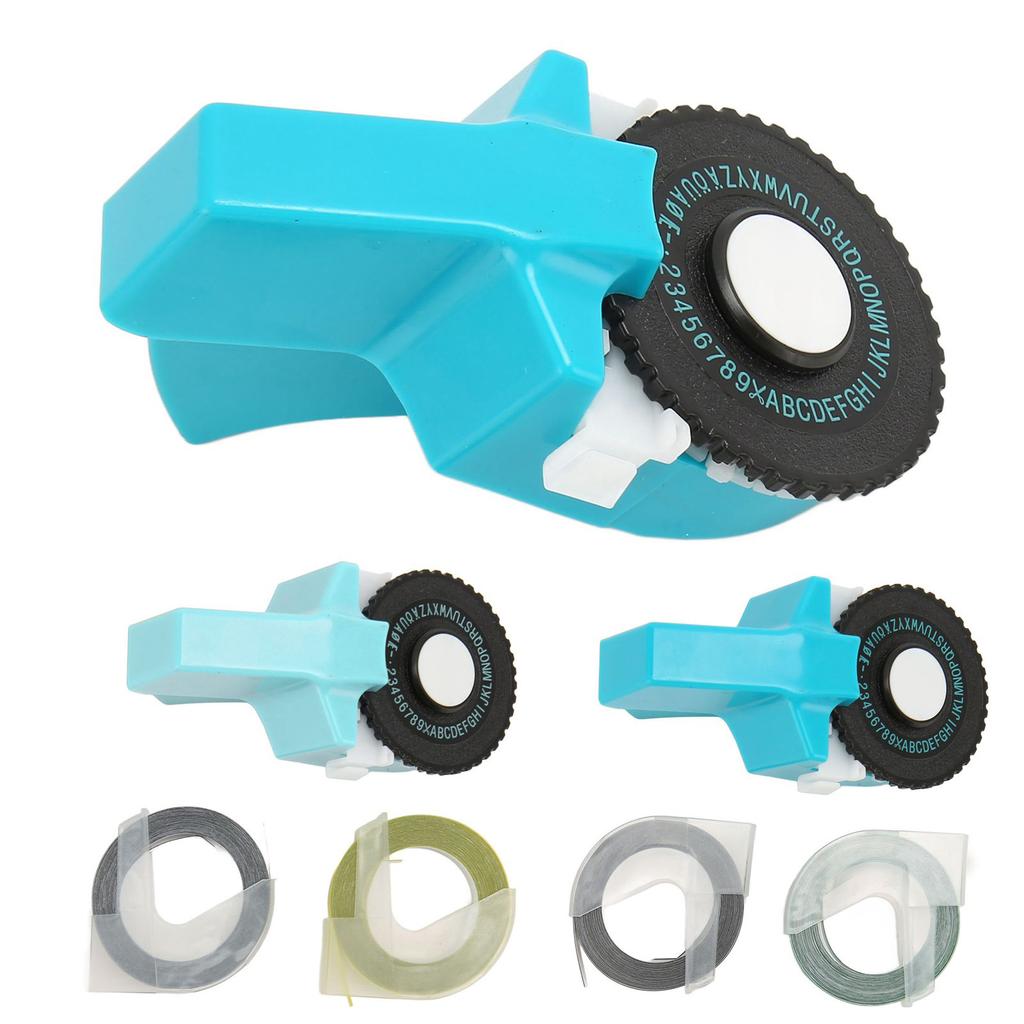 Embossing Label Maker Machine with Tapes Handheld 3D Portable Embossed Label Printer for Home Busine