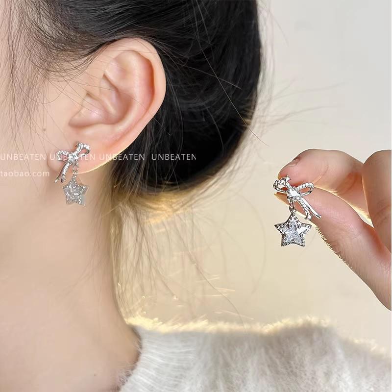 Уникальные серьги-пусеты из серебра 925 пробы с цирконом и жемчугом в виде бабочек для женщин - Высококачественная модная бижутерия