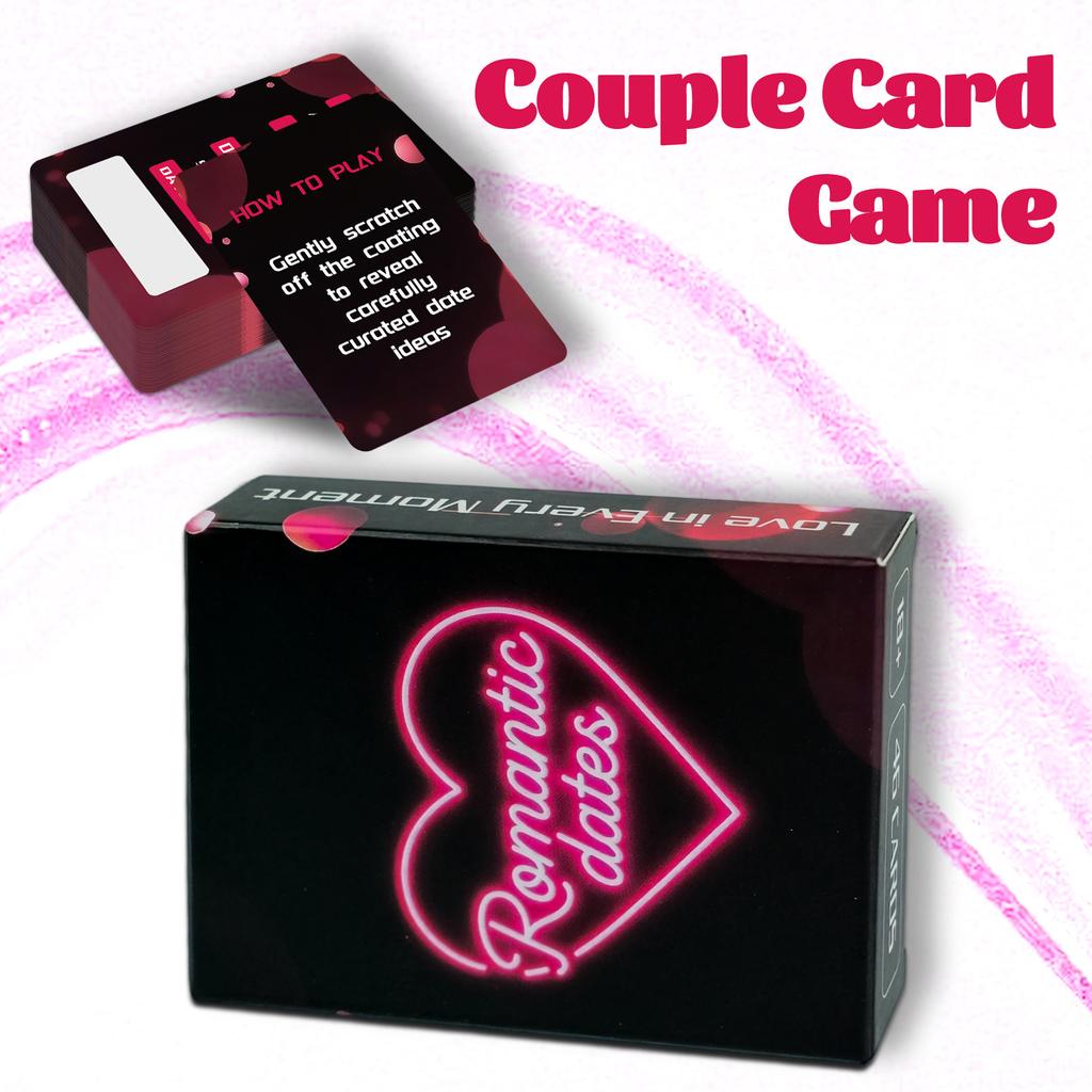 50 Couple Date Topic Scratch-off Cards, Creative And Fun Couple Bedroom Game Props Cards