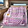 Granddaughter Blanket Personalized Name Soft Comfortable Stylish Blanket Car Blanket Perfect For Travel Camping Outdoor Home Suitable For All Seasons