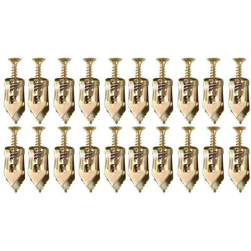 Metal Heavy Duty Wall Expansion Nails with Screws Self Drilling Drywall Anchors Self-Tapping Screw
