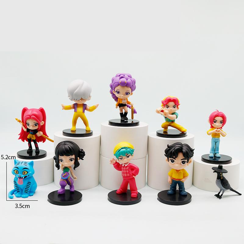 Мультяшные Игровые Периферийные Устройства Охотники на Демонов Аниме Kpop Фигурка Модель Игрушка Украшение для Стола Коллекционные Фигурки Модель Игрушки Для Ребенка Подарок