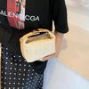 Korean Version of Casual Crossbody Bag Simple Small Fresh Spring and Summer Bag Women's New Trendy One-shoulder Straw Braided Handbag