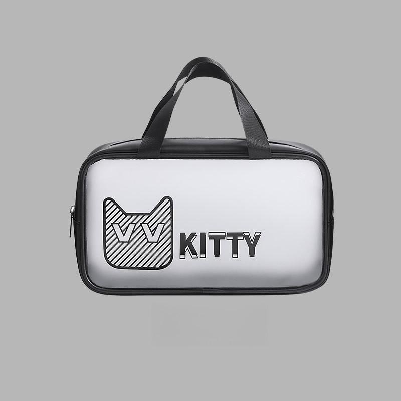 Transparent Cartoon Cosmetic Bag Portable Wash Bag Waterproof Travel Storage