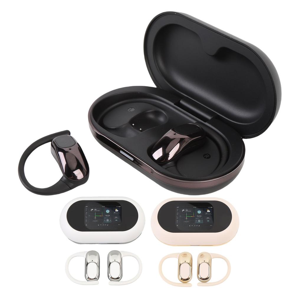 Умные наушники-переводчики Полноцветный сенсорный экран Качество звука Hi-Fi Многоязычный Bluetooth-транслятор