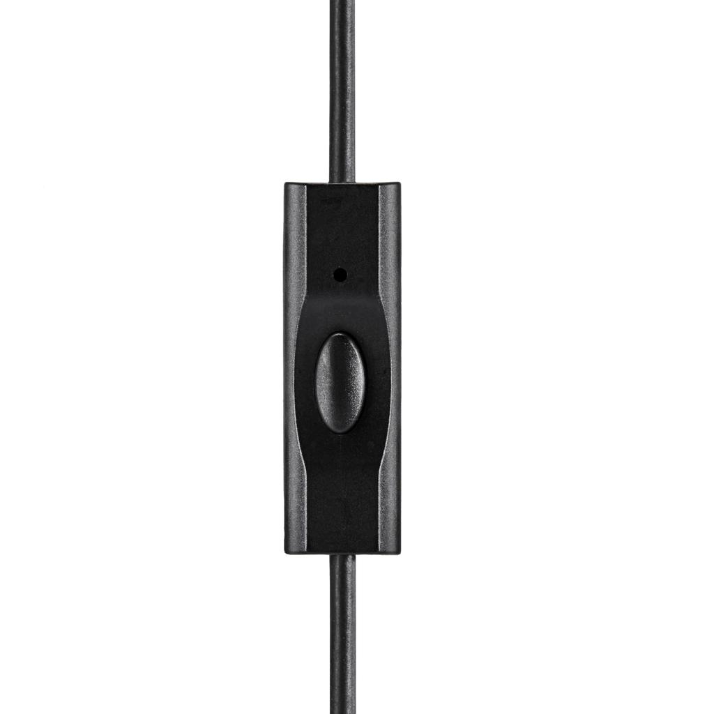 Amazon Basics Проводные наушники с амбушюрами, один размер подходит всем, Черный, Type-C, Встроенный микрофон, Кабель 1,3 м, В комплекте S/M/L, Все,