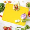 Двусторонняя силиконовая разделочная доска, нескользящий кухонный коврик для мяса и овощей, можно мыть в посудомоечной машине, разделочная доска для кемпинга на открытом воздухе