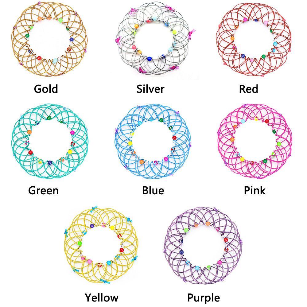 Меняет формы Волшебный Цветок Мандала Корзина для Цветов Волшебное Кольцо Игрушка Ручная Работа из Проволоки Креативные Игрушки для Пальцев