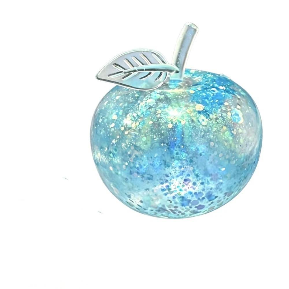 Soft Clear Jelly Squishy Ball Blue Maltose Squishy Toy Ball Quick-rebound Squeeze Toy Office