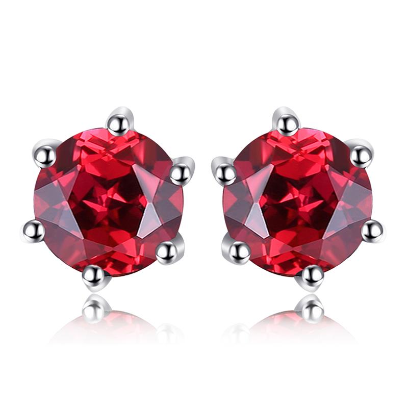 JewelryPalace Круглые Серьги-Гвоздики из Серебра 925 Пробы с Натуральным Желтым Цитрином для Женщин Модные Акцентные Украшения с Драгоценными Камнями Подарок
