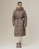 Куртка пуховик зима SNOW OWL 24273 XL капучино большие размеры