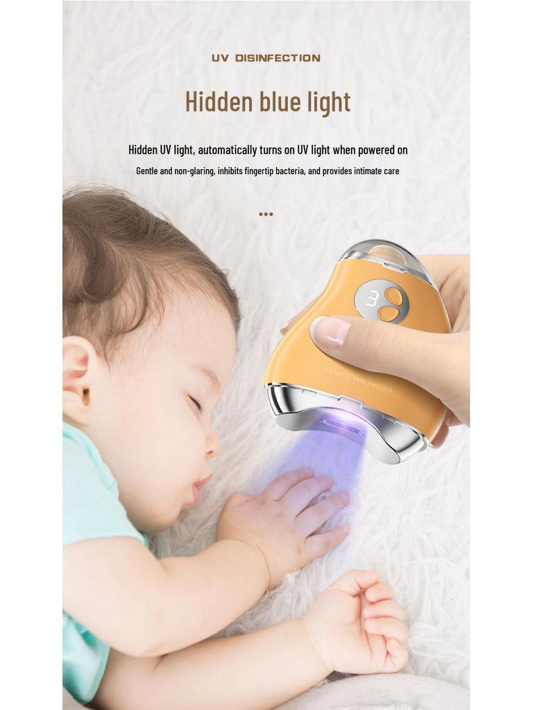 New Norman Ga Electric Nail Clipper & Scissors: 2-in-1 Cutting & Grinding, Rechargeable for Elders & Kids