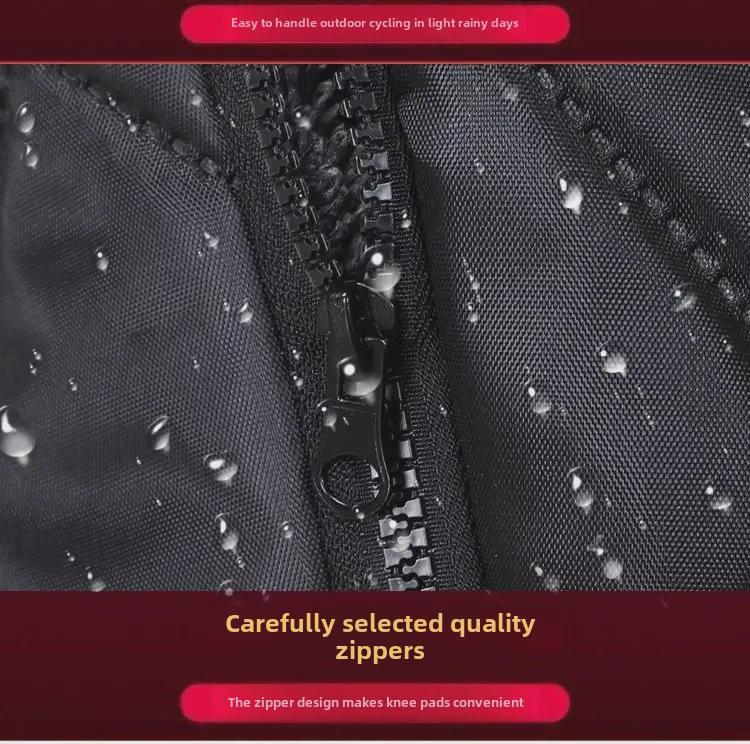 Утолщенные ветрозащитные зимние наколенники для мотоциклов и электровелосипедов, мужские и женские леггинсы для езды в холодную погоду