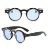 Double Layer Flip Cover Sunglasses Round Frame Driving Glasses Retro Outdoor Sunglasses