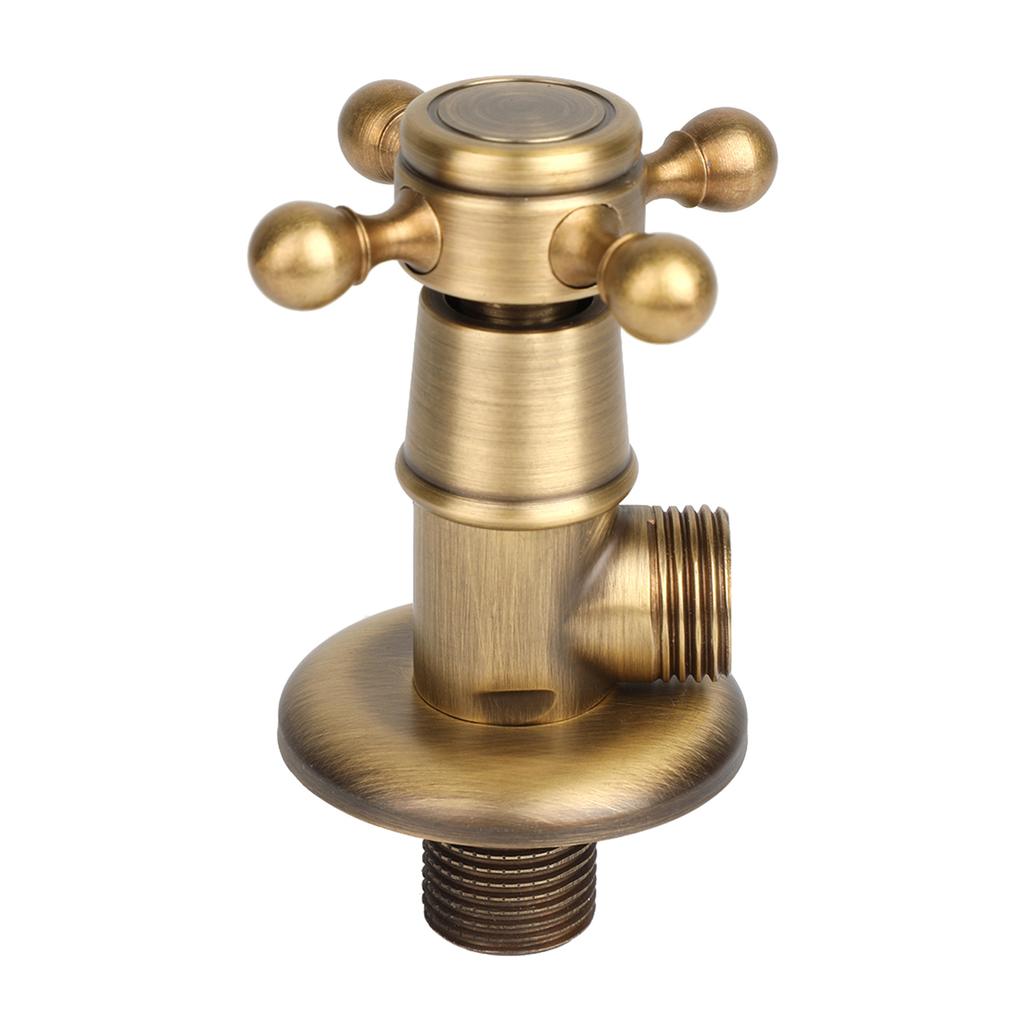 Европейская фурнитура для ванной комнаты, латунный треугольный клапан, античный угловой клапан