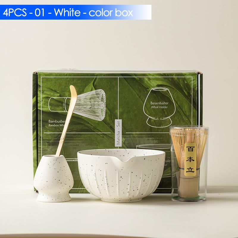 4/6/7 шт. Японский набор для матча с керамической чашей, бамбуковым венчиком для матча и ложкой для чая для инструментов и аксессуаров для самостоятельного приготовления чая