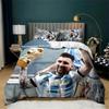3D Football Star No.10 Bedding Set Teen Boys 3 Pieces Soccer Star Duvet Cover Set Soft And Breathable Comforter Cover Zipper