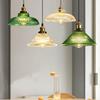 Retro Glass Chandelier Restaurant Tea Room Bar Bedrooms Studio Cafe Clothing Stores Lustre Single Head Vintage Pendant Lamps LED