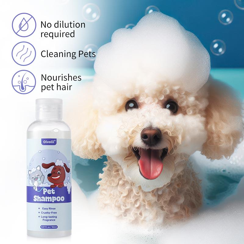 Pet Shampoo Easy Rinse Long Lasting Deep Cleaning Deodorizing Fragrance Cruelty Free For Home Pet Grooming And Bath Use