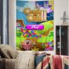 CCandy CCrush SSaga Cartoon Tapestry Art Science Fiction Room Home Decor Art Home Decor