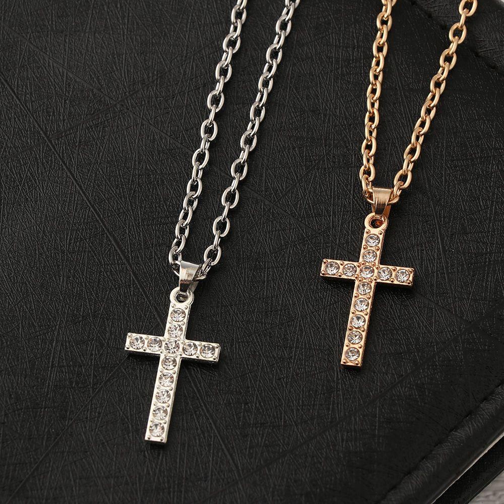Day Jewelry Jesus Cross Pendant Cross Pendants Necklace Couple Pendant Clavicle Necklace