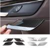 Car Door Safety Lock Switch Button Frame Handle Bowl Cover Trim Sticker Fit For BMW X5 F15 X6 F16 2014-2018 Interior Accessories